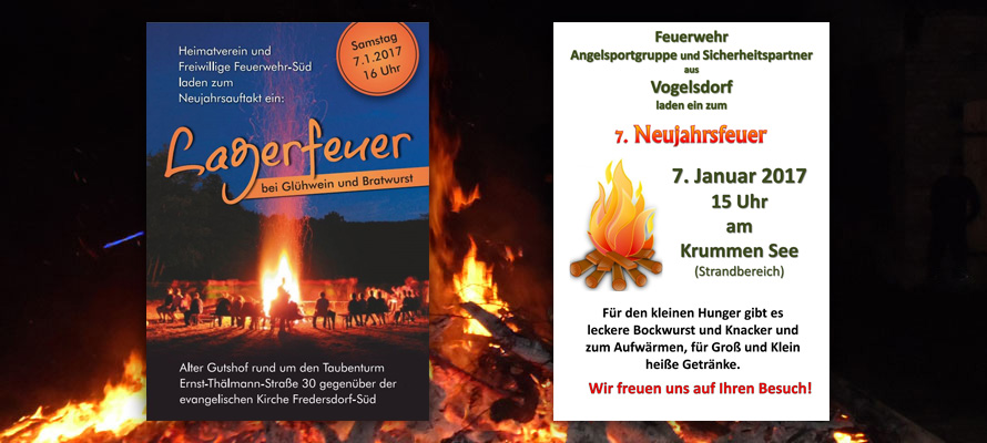 Lagerfeuer am 7. Januar 2017