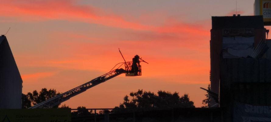 Auch wir unterstützten beim Großbrand im Strausberger Handelscentrum