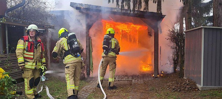 Brandeinsatz in Fredersdorf-Nord