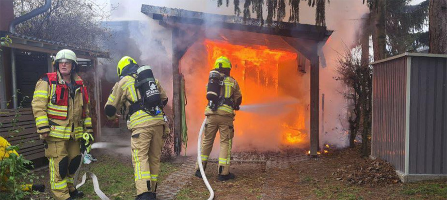 Brandeinsatz in Fredersdorf-Nord